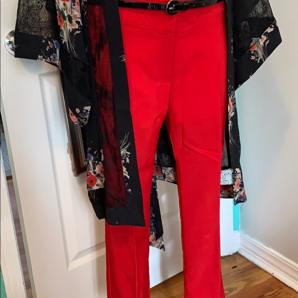 Red capris - Picture 3 of 5